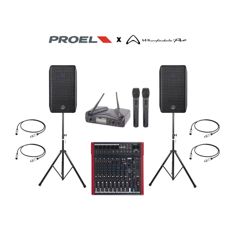 Proel x WHARFEDALE PRO Karaoke Set 4