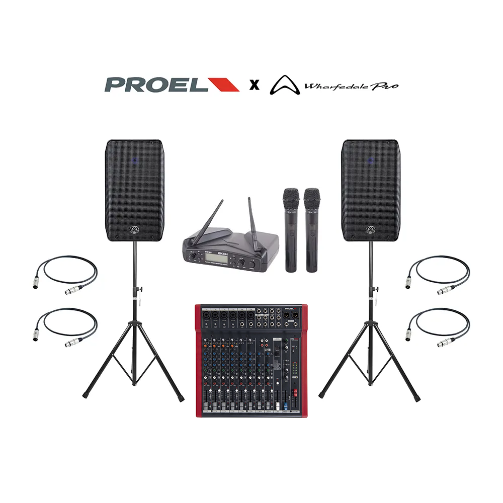 Proel x WHARFEDALE PRO Karaoke Set 4