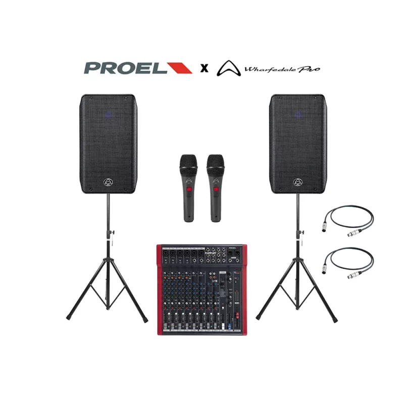 Proel x WHARFEDALE PRO Karaoke Set 1