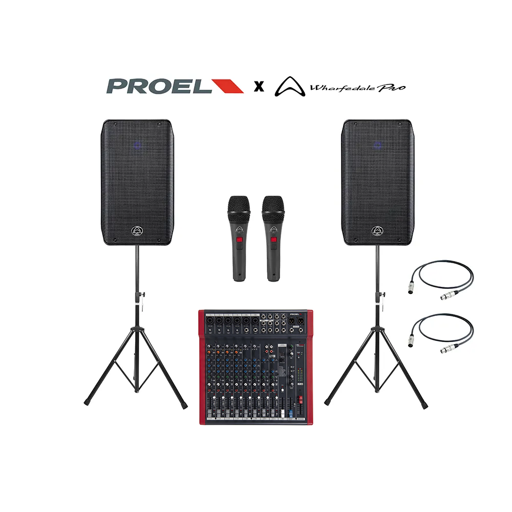 Proel x WHARFEDALE PRO Karaoke Set 1