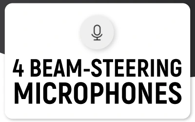 4 BEAM-STEERING MICROPHONES