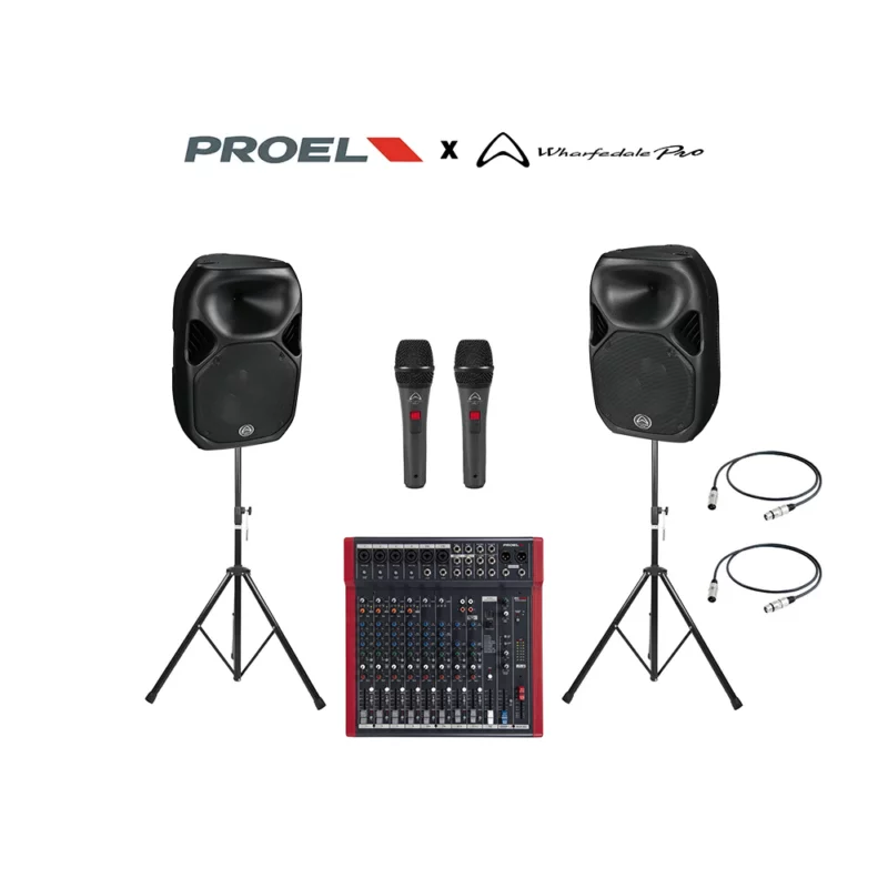 Proel x WHARFEDALE PRO Karaoke Set 2