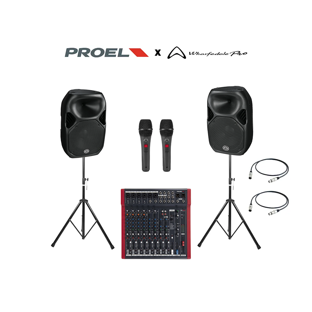 Proel x WHARFEDALE PRO Karaoke Set 2