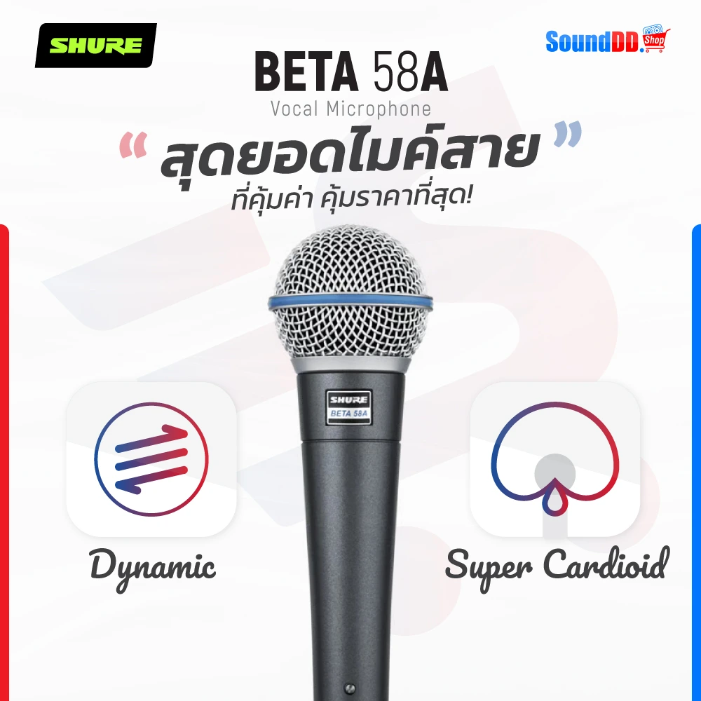ไมค์สาย SHURE BETA 58A