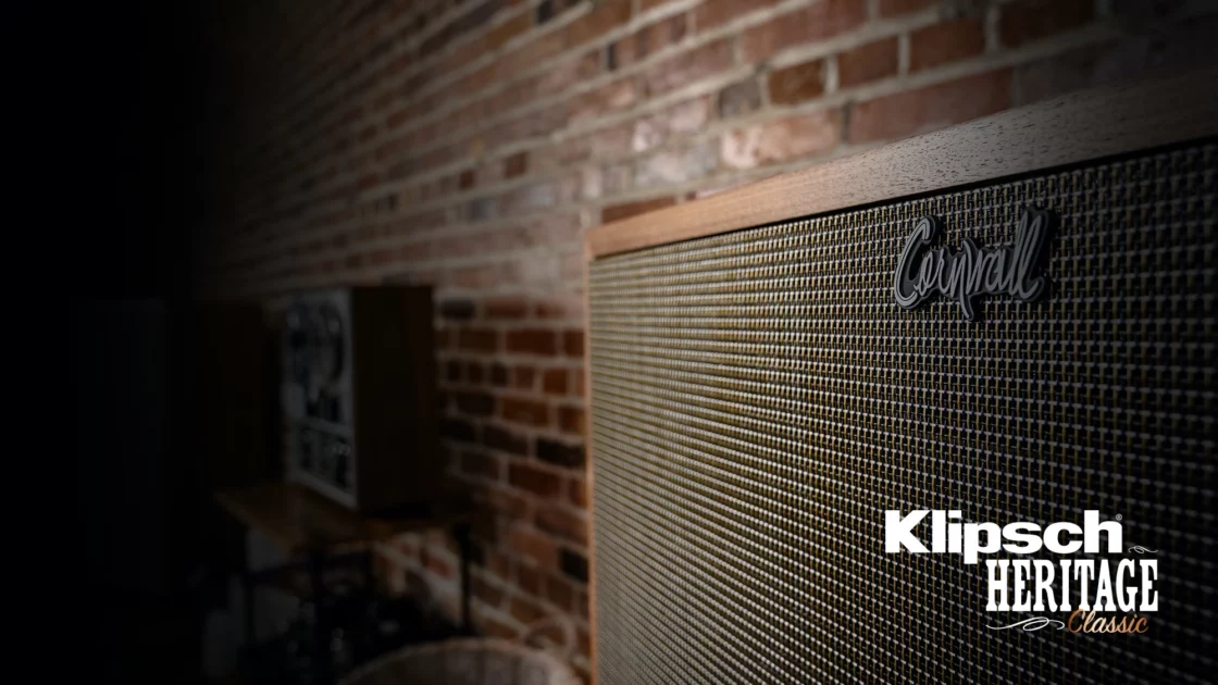 KLIPSCH Cornwall IV with Heritage Classic logo overlaid