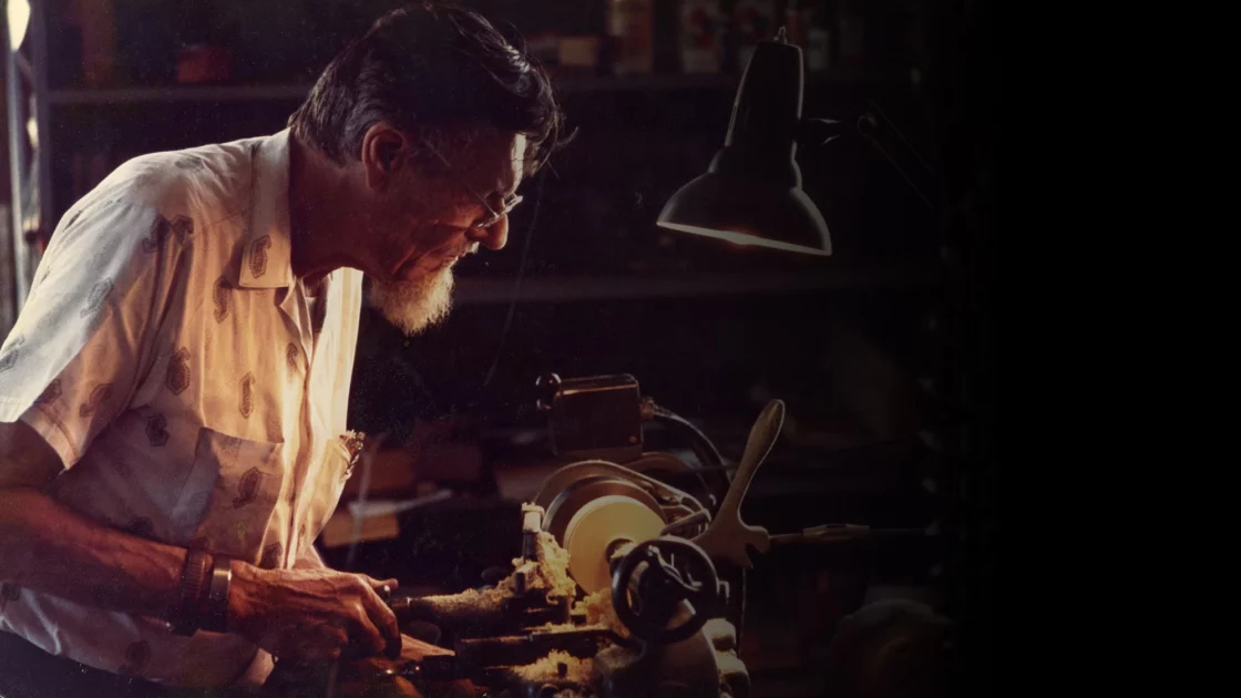 Paul Wilbur Klipsch working in the shop
