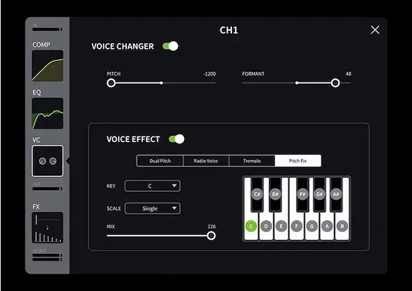 Voice-Changer ที่ชาแนล 1
