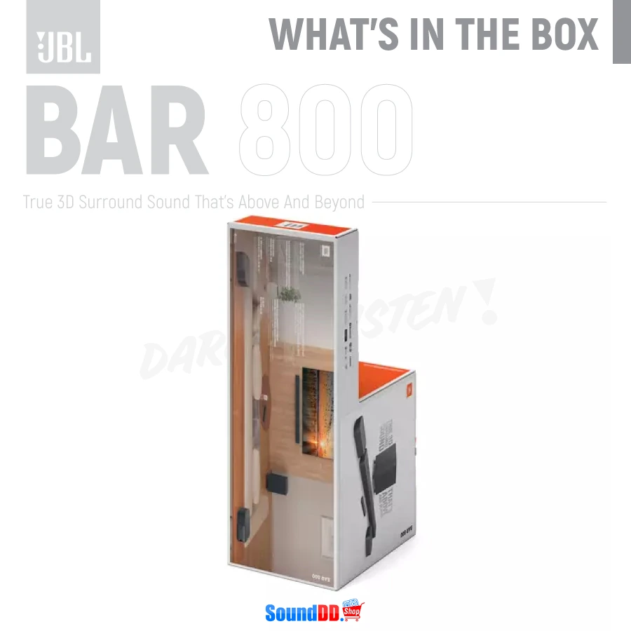 อุปกรณ์ภายในกล่อง JBL BAR 800