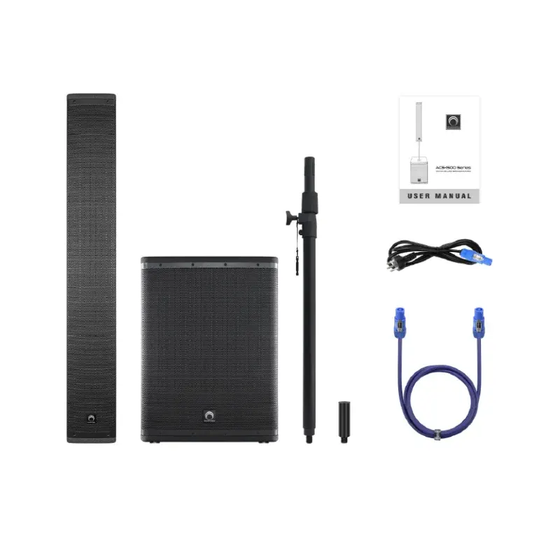 SOUNDVISION ACS-1500 ชุดลำโพง Active คอลัมน์ 8x4 นิ้ว ซับ 15 นิ้ว 1800 วัตต์