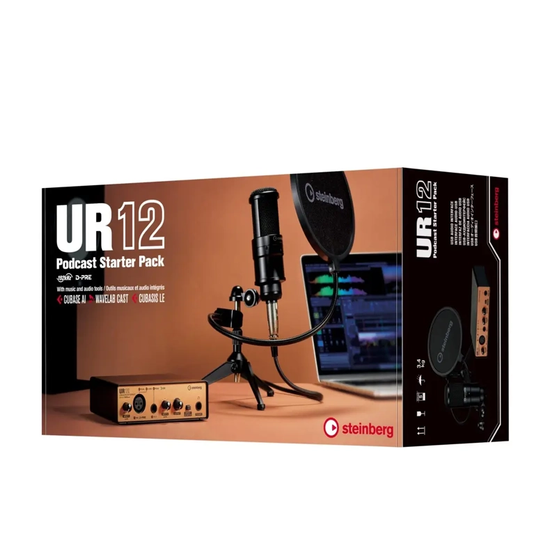 STEINBERG UR12B PS PACK ชุดพอดแคสต์ ออดิโออินเตอร์เฟส พร้อมไมโครโฟน - Image 3