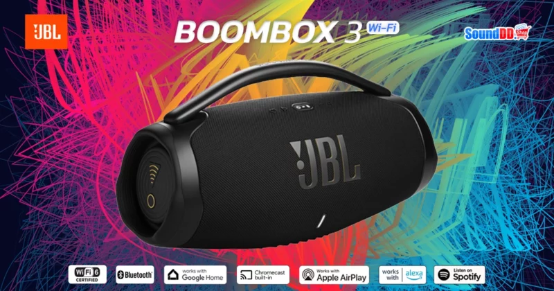 ลำโพง Boombox 3 Wi-Fi รองรับ Dolby Atmos จาก JBL