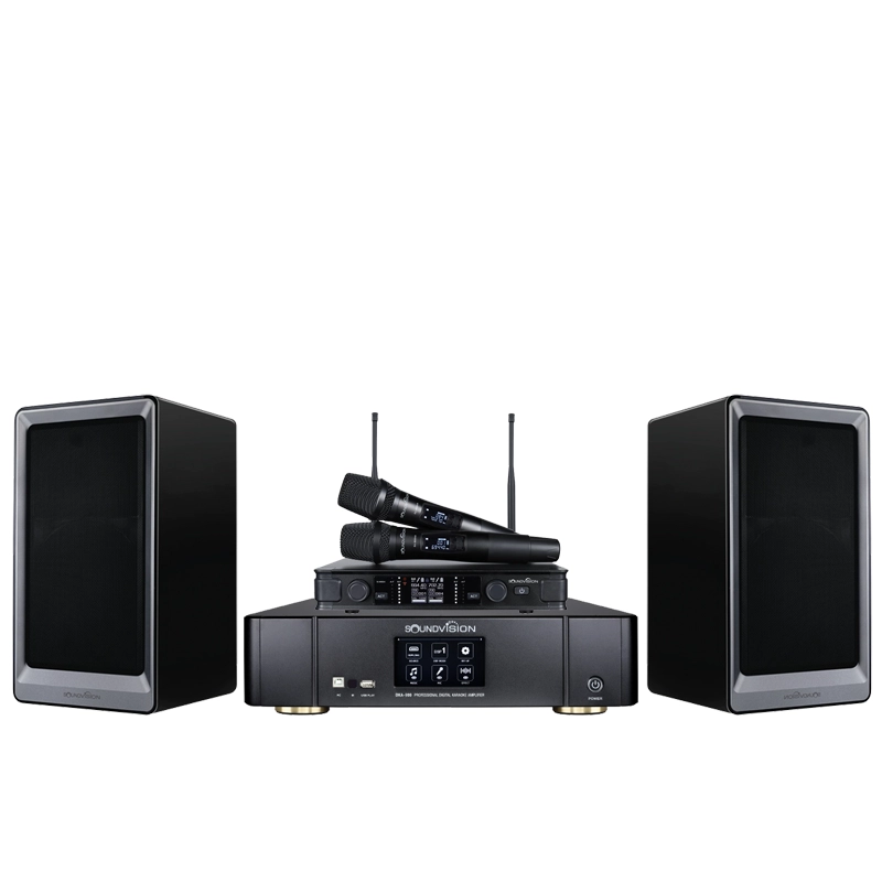ชุดคาราโอเกะ SOUNDVISION (ลำโพง KS-803 แอมป์ DKA-900 ไมค์ลอย SU-850DA)