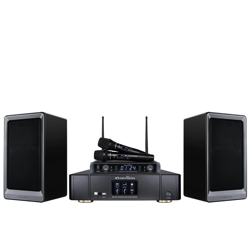 ชุดคาราโอเกะ SOUNDVISION (ลำโพง KS-803 แอมป์ DKA-900 ไมค์ลอย SU-820D/HT)