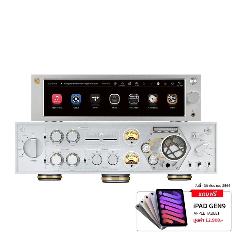 HiFi ROSE RA-180 + RS-250A แอมป์ฟังเพลง พร้อม Network Streamer