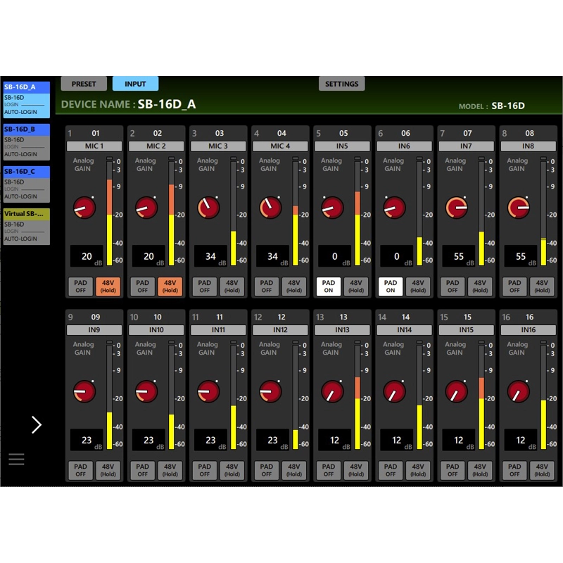 TASCAM SB-16D Dante Stage Box กล่องรับและส่งสัญญานเสียง 16 in/16 out - Image 9