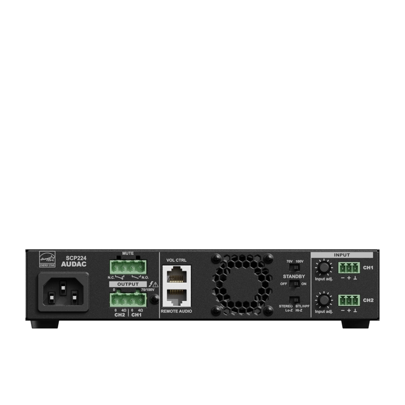 AUDAC SCP224 เพาเวอร์แอมป์ 2 ชาแนล 2 x 240 วัตต์ และ 70/100V - Image 2
