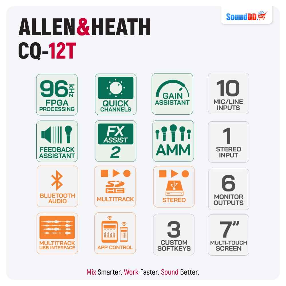 จุดเด่น ALLEN&HEATH CQ-12T