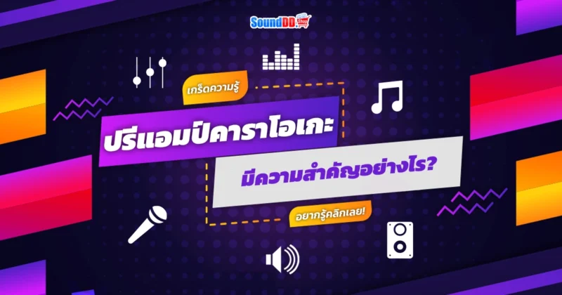 ปรีแอมป์คาราโอเกะ มีความสำคัญอย่างไร?