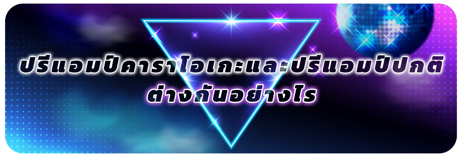 ปรีแอมป์คาราโอเกะและปรีแอมป์ปกติ ต่างกันอย่างไร
