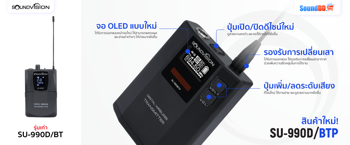 การออกแบบ Soundvision SU-990D/BTP