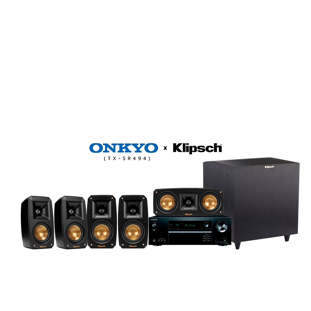 ชุดโฮมเธียเตอร์ 5.1 ชาแนล KLIPSCH x ONKYO TX-SR494 REFERENCE GEN III SET N