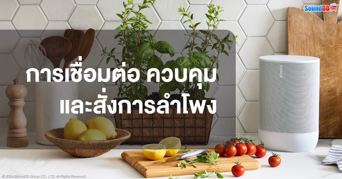 การเชื่อมต่อ และการควบคุมสั่งการลำโพง