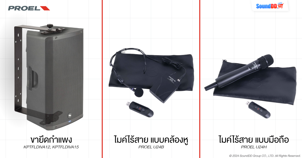 อุปกรณ์เสริม ลำโพง PROEL DIVA Series