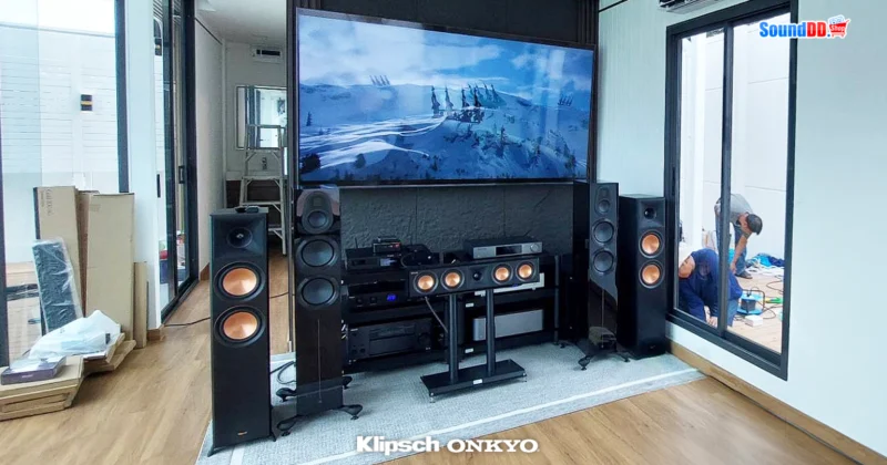 ระบบเสียงโฮมเธียเตอร์ Klipsch & Onkyo บ้านลูกค้า