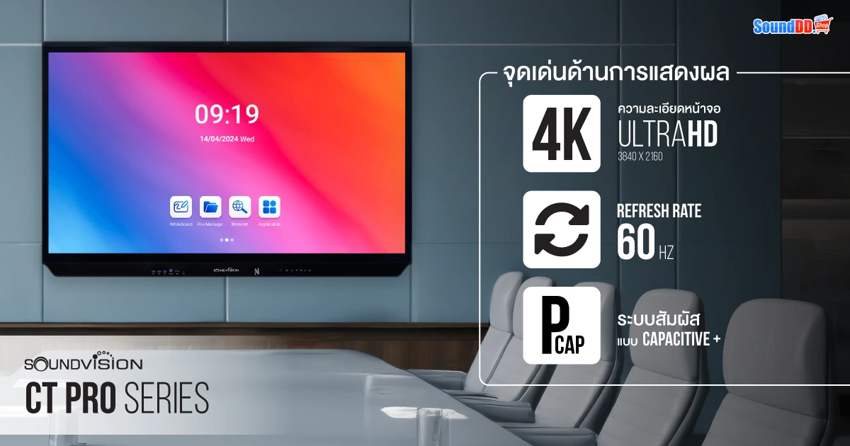 จุดเด่นด้านการแสดงผลของจอ Soundvision CT Pro