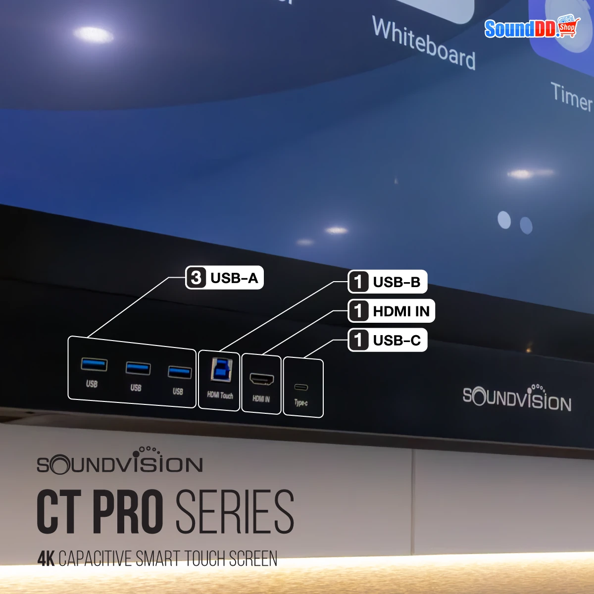 พอร์ทด้านหน้าจอ Soundvision CT Pro