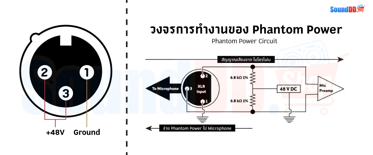 หลักการทำงานของ Phantom Power