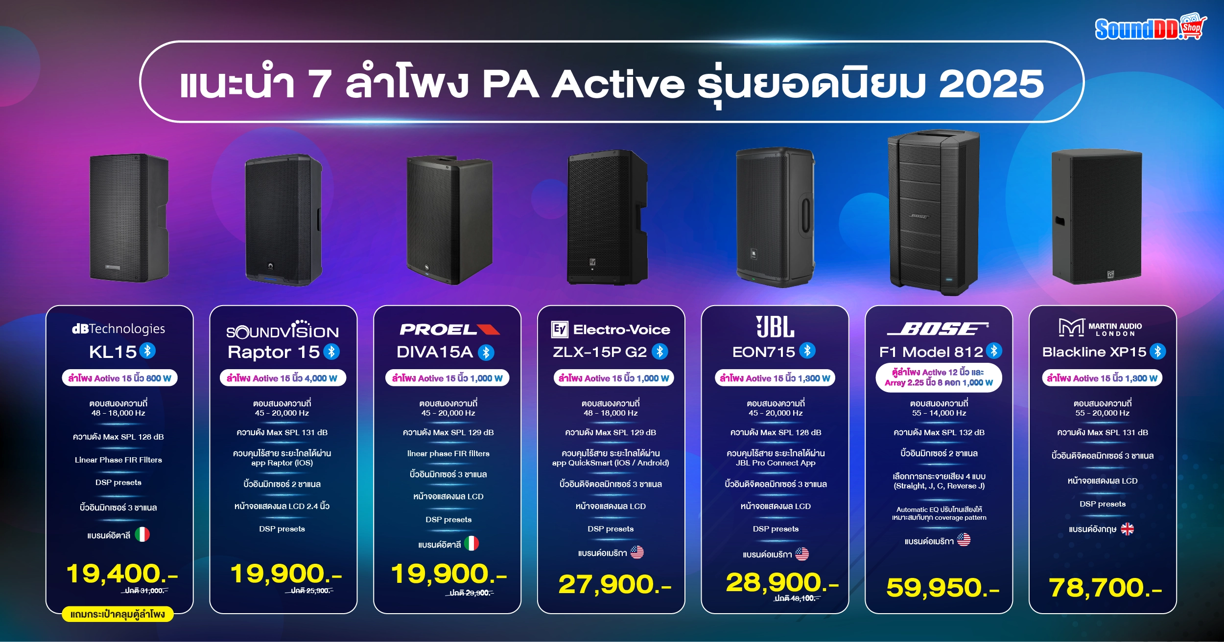 แนะนำ 7 PA Active Speaker