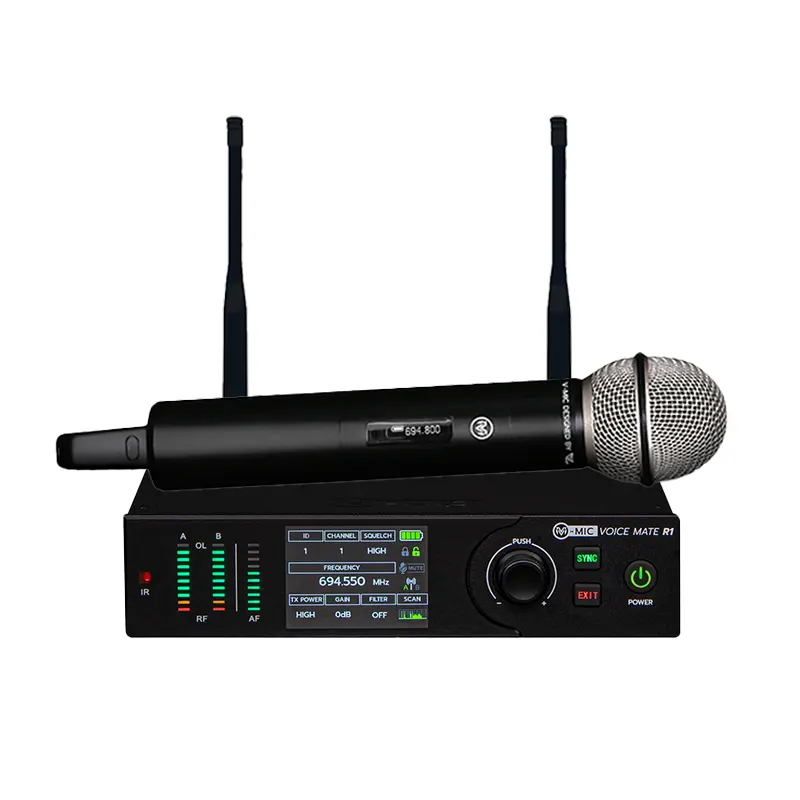 VL-AUDIO V-MIC Voice Mate R1 F1 ชุดไมค์ลอยดิจิตอล มือถือเดี่ยว แบบ UHF 694.4 – 702.7 MHz
