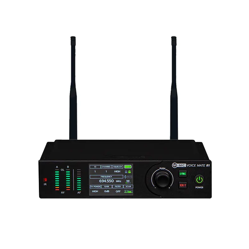 VL-AUDIO V-MIC Voice Mate R1 F1 ชุดไมค์ลอยดิจิตอล มือถือเดี่ยว แบบ UHF 694.4 – 702.7 MHz