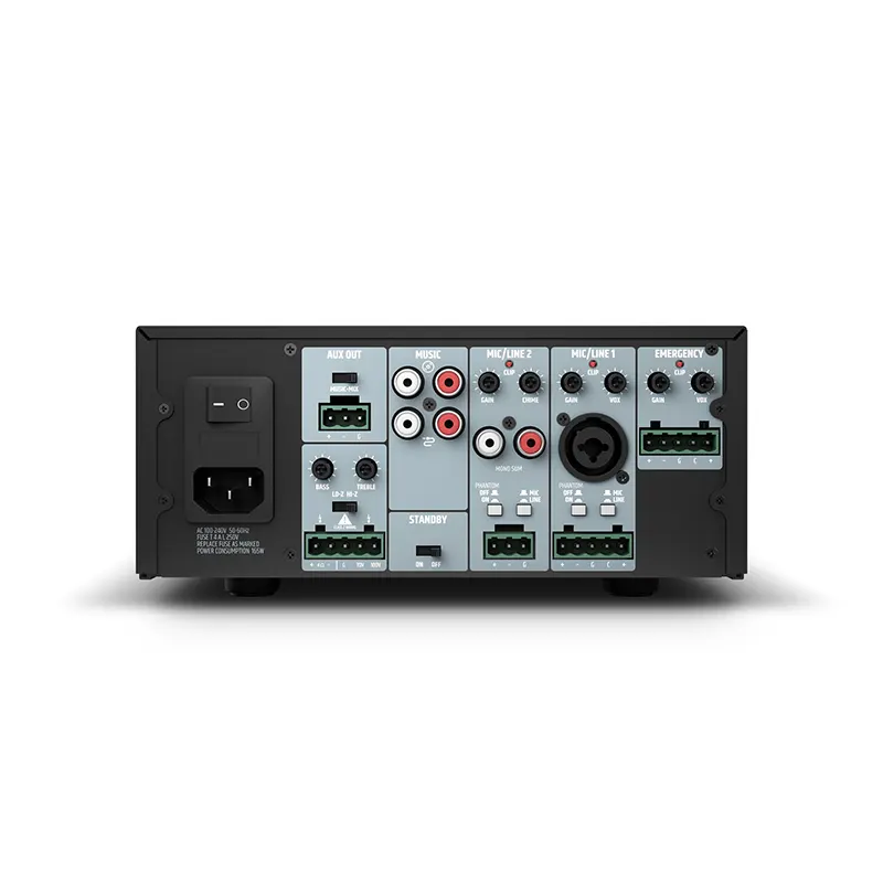 LD SYSTEMS IMA 240 มิกเซอร์แอมป์ 240 วัตต์ที่ 4 โอห์ม และ 100 V / 70 V, 2 Mic/line