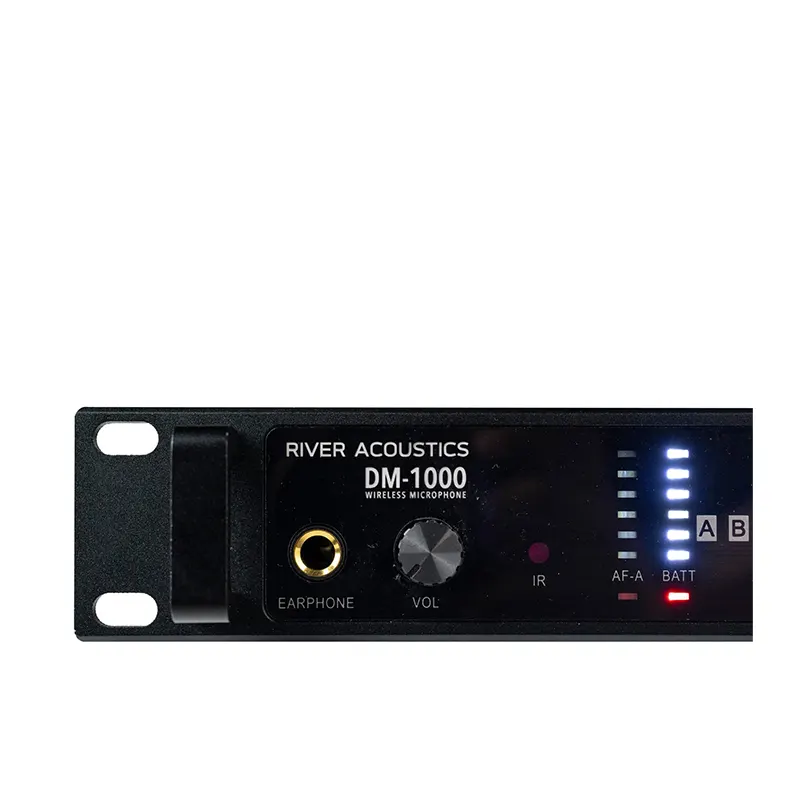 RIVER ACOUSTICS DM-1000 ชุดไมค์ลอย มือถือคู่ ย่าน UHF พร้อมระบบ True Diversity