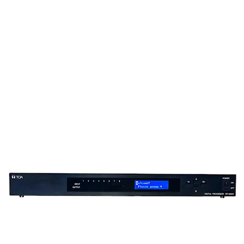 TOA DP-X0808 ดิจิตอลโปรเซสเซอร์ปรับแต่งสัญญาณเสียง 8 อินพุต, 8 เอาต์พุต