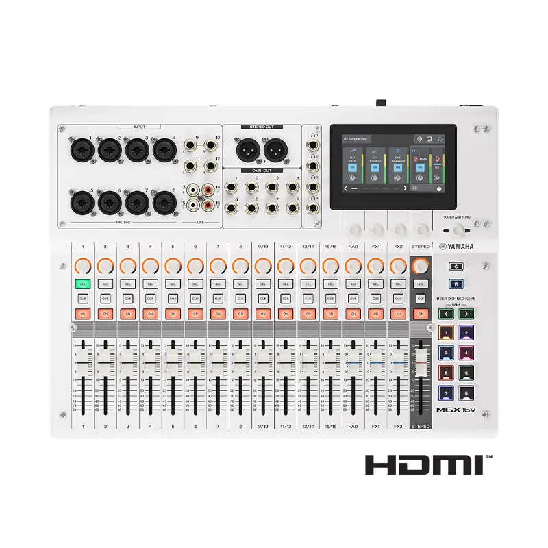 YAMAHA MGX16V Digital Mixer 22 Input เครื่องผสมสัญญาณเสียง มิกเซอร์ดิจิตอล 22 ชาแนล HDMI-USB ในตัว