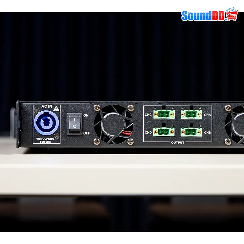 FEDYCO QMX4.6D เพาเวอร์แอมป์ 4 ชาแนล 4 x 600 วัตต์ ที่ 8 โอห์ม รองรับ Dante - Image 9