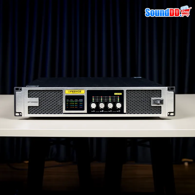 FEDYCO XT12000A เพาเวอร์แอมป์ 4 ชาแนล 4 x 1000 วัตต์ ที่ 8 โอห์ม - Image 4
