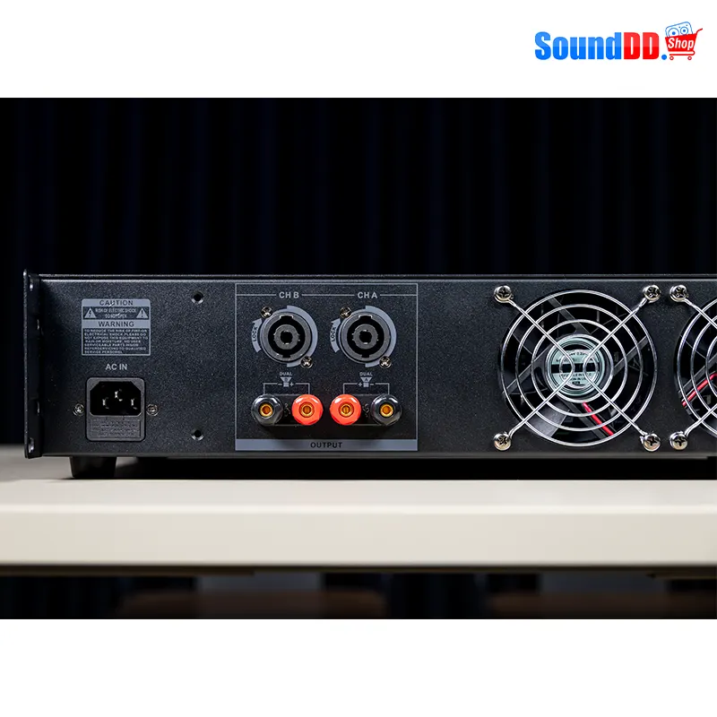 FEDYCO GR6 เพาเวอร์แอมป์ 2 ชาแนล 2 x 600 วัตต์ ที่ 8 โอห์ม - Image 8