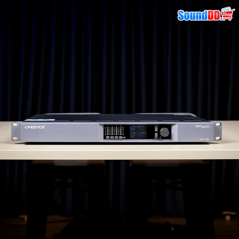 FEDYCO QMX4.6D เพาเวอร์แอมป์ 4 ชาแนล 4 x 600 วัตต์ ที่ 8 โอห์ม รองรับ Dante - Image 4