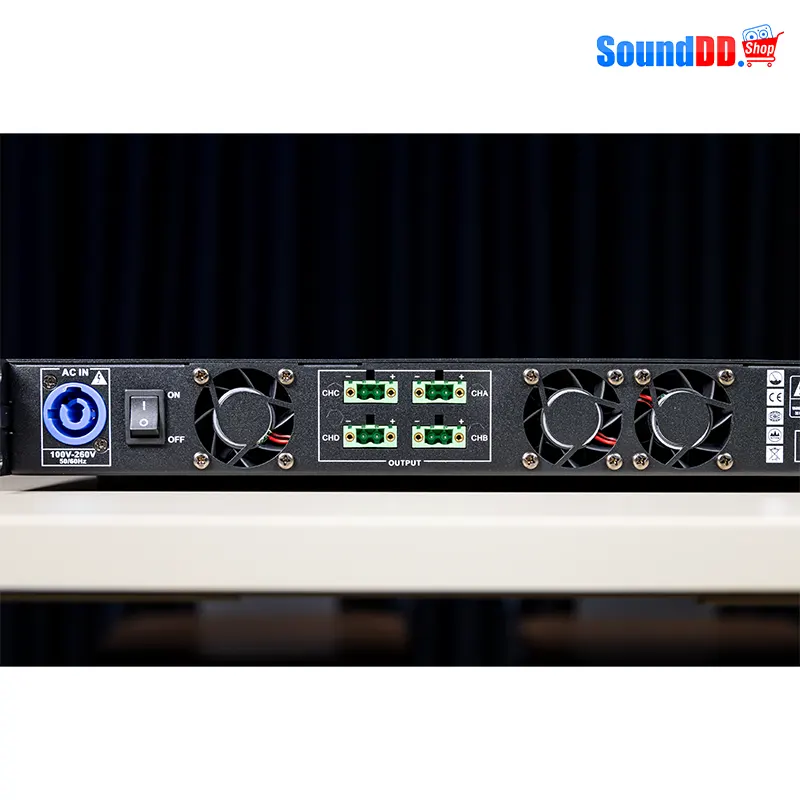 FEDYCO QMX4.6D เพาเวอร์แอมป์ 4 ชาแนล 4 x 600 วัตต์ ที่ 8 โอห์ม รองรับ Dante - Image 10