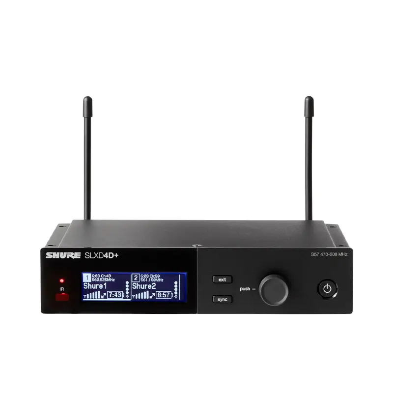 SHURE SLXD4D+A=-M55 เครื่องรับสัญญาณไร้สายดิจิตอล แบบ UHF (ไม่มีไมค์)(ไม่มีเครื่องส่ง)