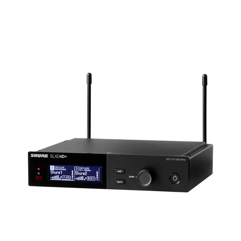 SHURE SLXD4D+A=-M55 เครื่องรับสัญญาณไร้สายดิจิตอล แบบ UHF (ไม่มีไมค์)(ไม่มีเครื่องส่ง)