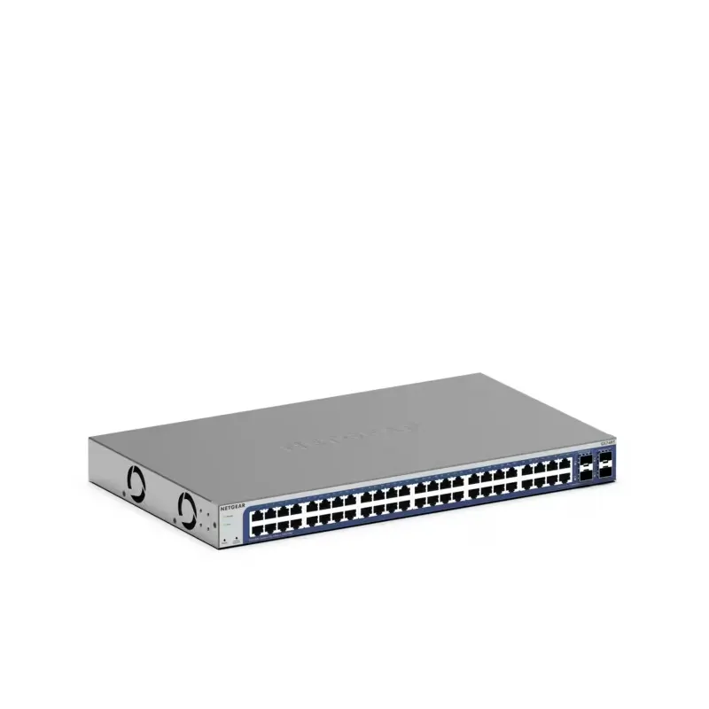 NETGEAR GS748T 48-Port Gigabit Ethernet Smart Switch With 2 Copper/SFP Combo Ports and 2 Dedicated SFP Ports