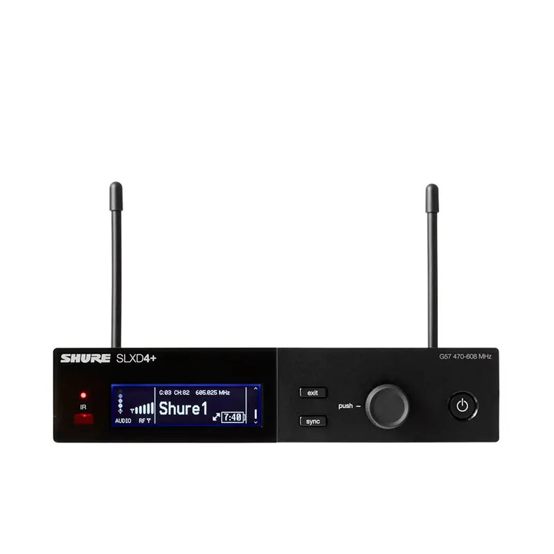 SHURE SLXD4+A=-M55 เครื่องรับสัญญาณไร้สายดิจิตอล แบบ UHF (ไม่มีไมค์)(ไม่มีเครื่องส่ง)