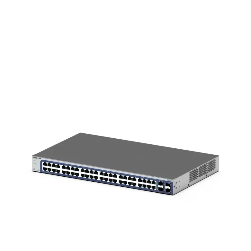 NETGEAR GS748T 48-Port Gigabit Ethernet Smart Switch With 2 Copper/SFP Combo Ports and 2 Dedicated SFP Ports