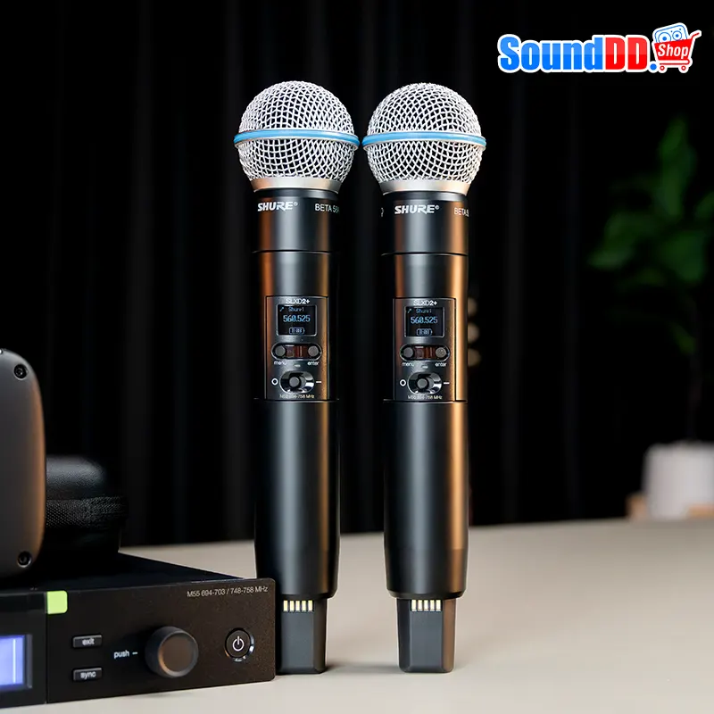 SHURE SLXD24D+A/B58-M55 ไมค์ลอยดิจิตอล มือถือคู่ แบบ UHF - Image 2