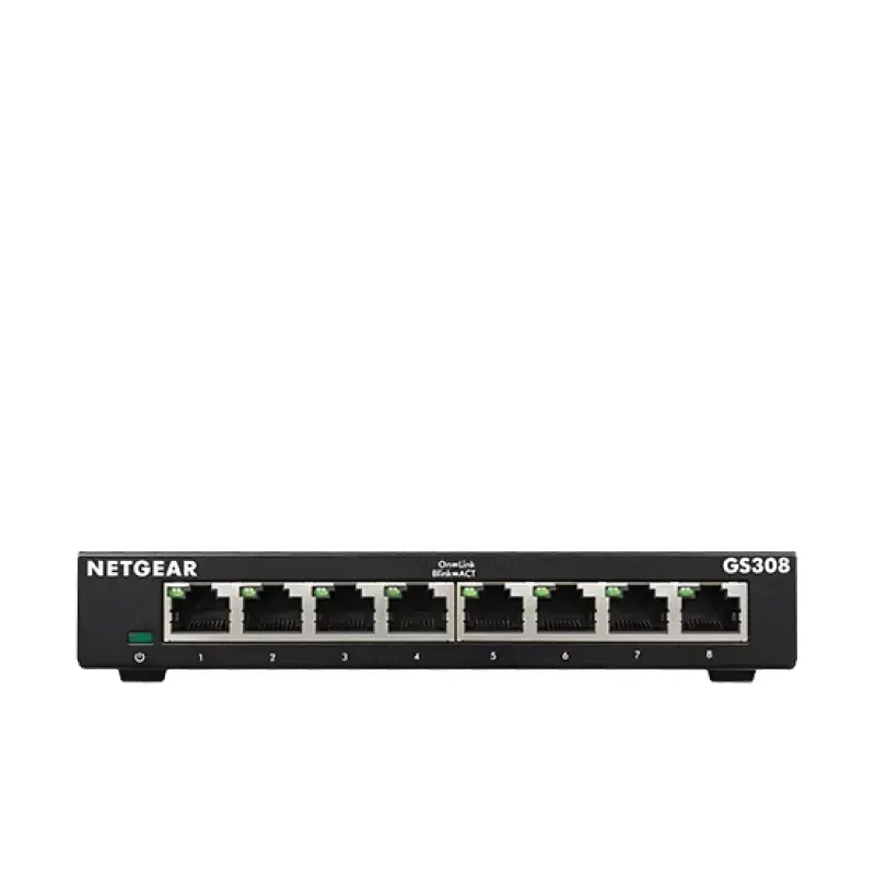 NETGEAR GS308 8-Port Gigabit Ethernet Unmanaged Essentials Switch